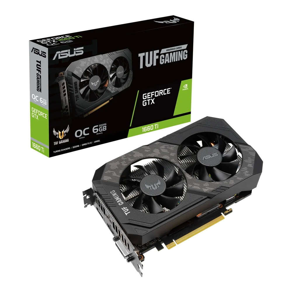 VGA (การ์ดแสดงผล) ASUS TUF GTX1660TI O6G EVO GAMING - 6GB GDDR6